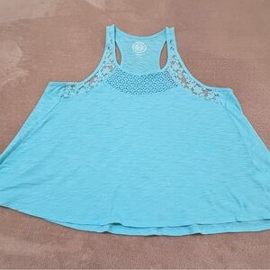 So Lace And Embroidery Tank Top Sz L NWOT